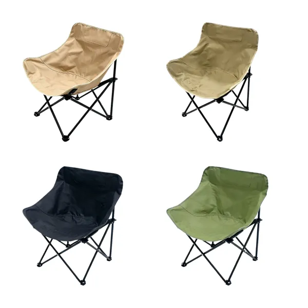 No-Assembly Portable Folding Moon Chair Set Seat