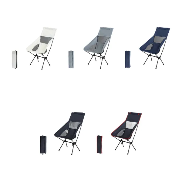 Neck-Pillow High Back Camp Chair Detachable Pillow