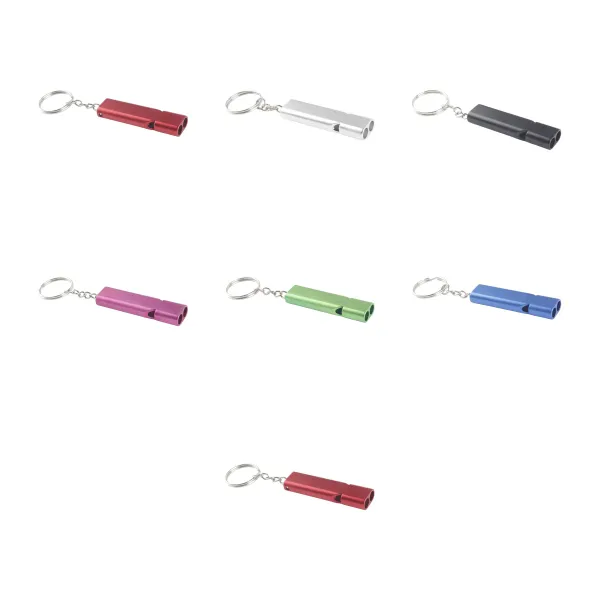 Keyring-Attached Dual Frequency Emergency Survival Whistle