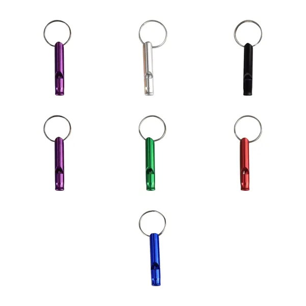 Key-Ring Keychain Integrated Emergency Whistle Clip
