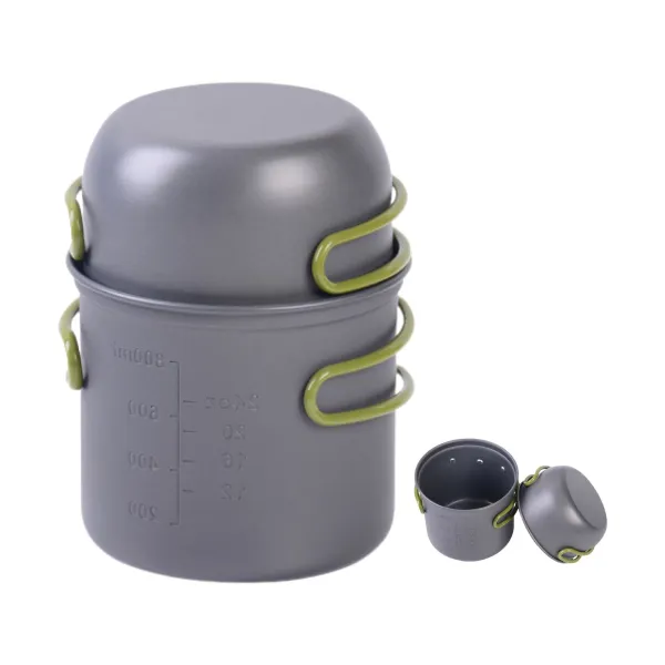 Storage-Bag Nonstick Portable Camping Cooking Pot