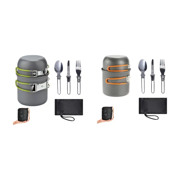 Mess-Kit Nesting Outdoor Camping Cookware Set