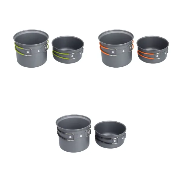 Nesting-Utensil Compact Folding Camp Cookware Mess Kit