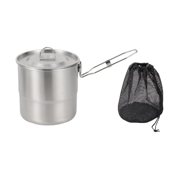 Fingerprint-Proof Rust Resistant Stainless Camp Stew Pot