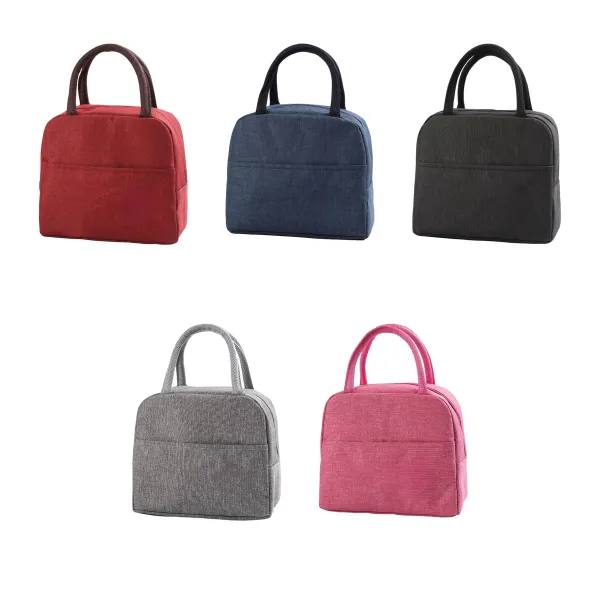 Stain-Resistant Insulated Zippered Lunch Carry Bag
