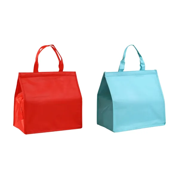 Flat-Fold Reusable Thermal Cooler Tote Bag