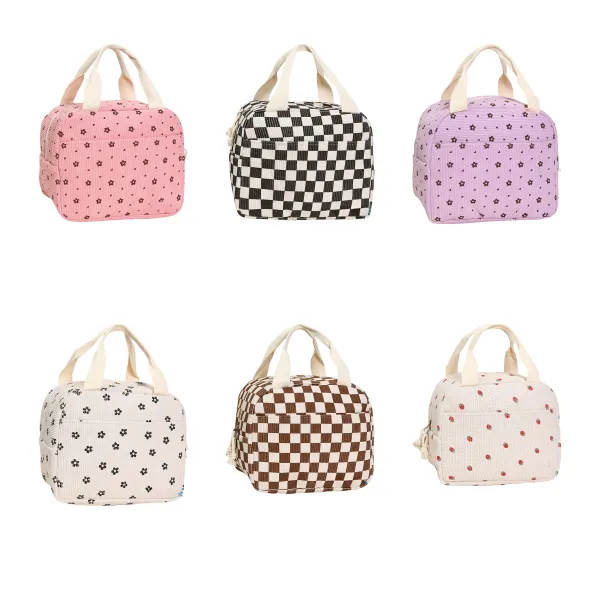 Leak-Lined Compact Lunch Cooler Handbag Tote