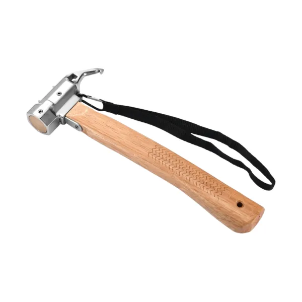 Notched-Claw Stainless Steel Tent Peg Hammer