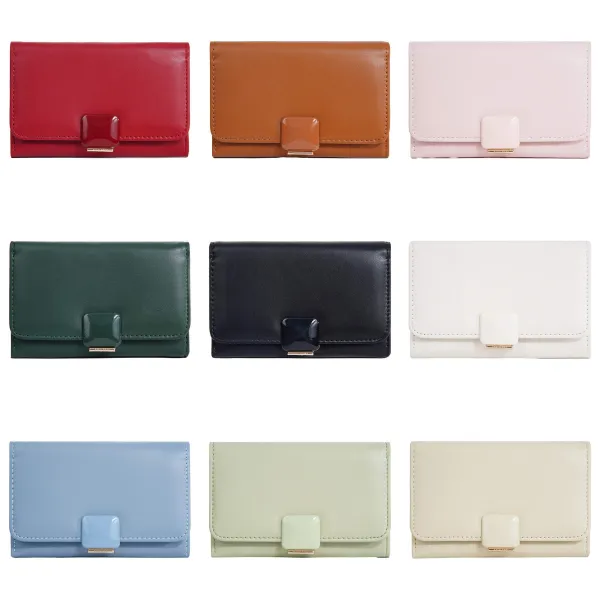Zip-Around PU Leather Card Holder Wallet Clutch