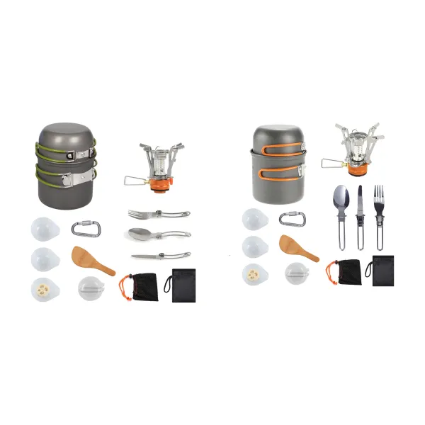 Self-Igniting All In One Camping Cookware Kit
