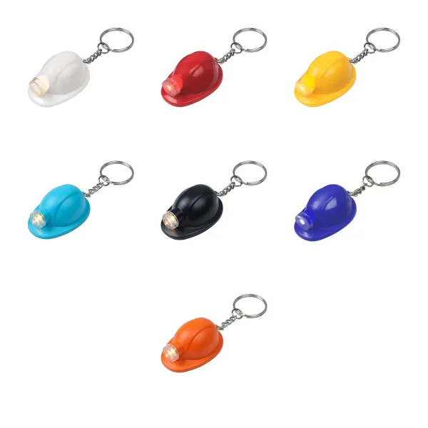 Hard-Hat Hard Hat Keychain Flashlight Opener Charm