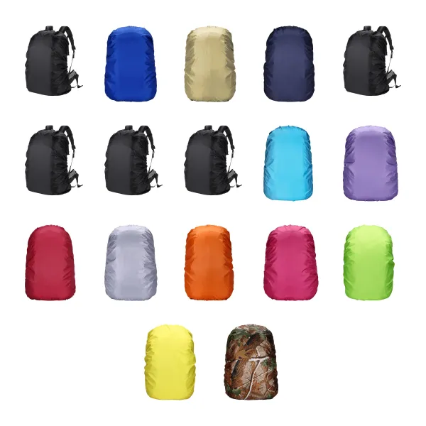 Drawcord-Fit Waterproof Backpack Rain Cover Shield