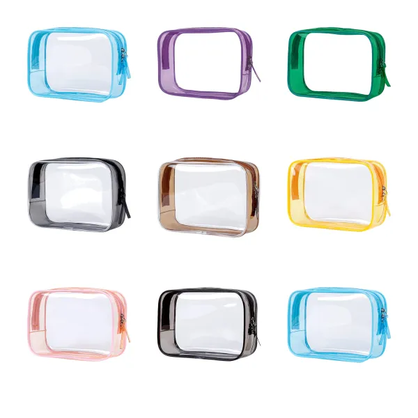 See-Through Waterproof Clear PVC Travel Pouch Bag