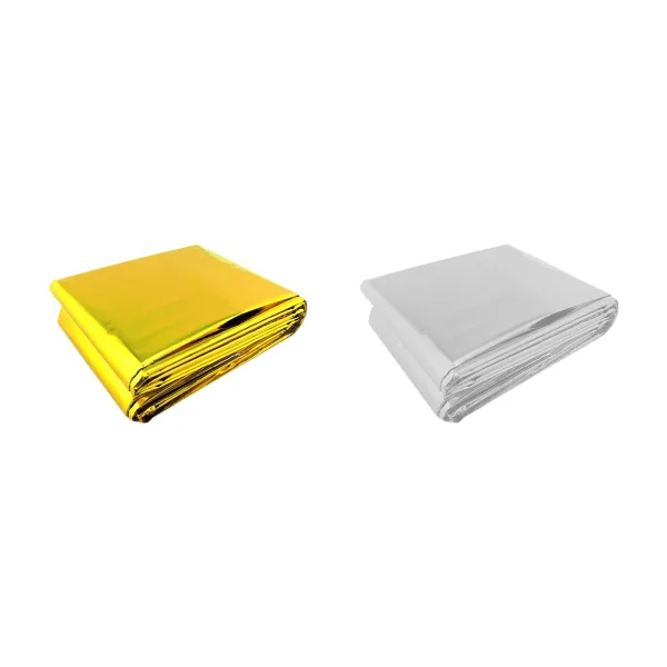 Heat-Trapping Reflective Cold Weather Survival Blanket