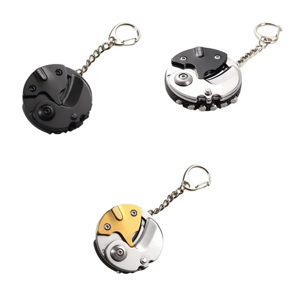 Key-Ring Carbon Steel Mini Pocket Multi Tool