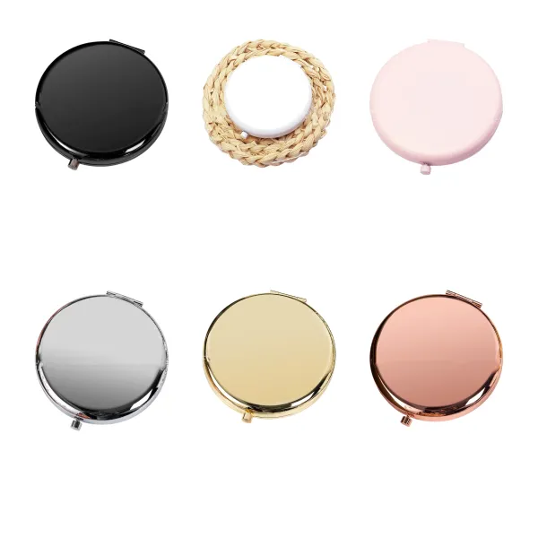 Hinge-Shut Folding Double Sided Pocket Mirror