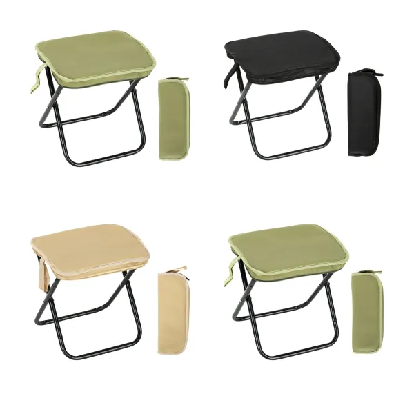 Steel-Frame Folding Oxford Outdoor Camping Stool