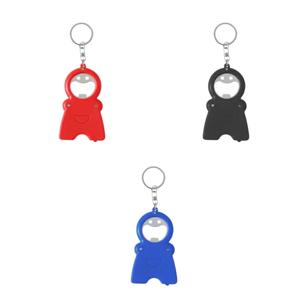 3-In-1 LED Tape Measure Keychain Bottle Opener