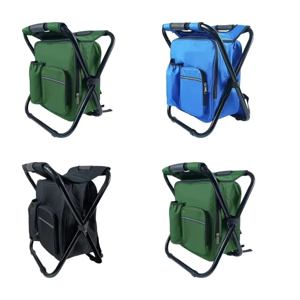 3-In-1 Folding Cooler Seat Storage Stool Bag
