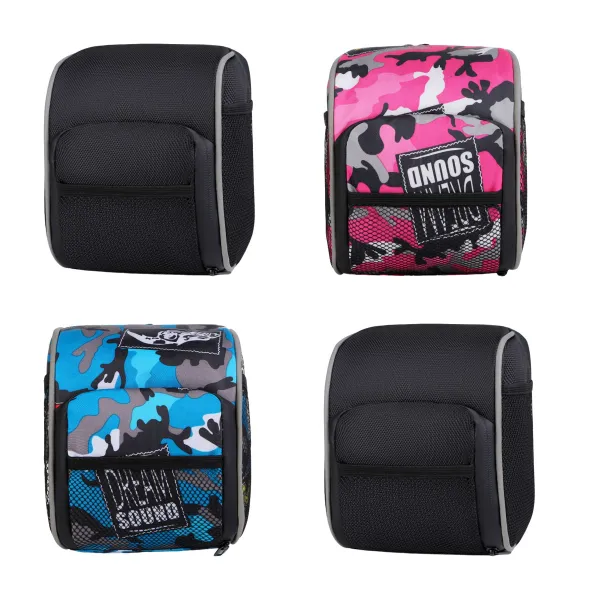 Reflective-Trim Camouflage Bike Handlebar Storage Bag