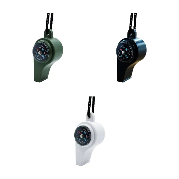 3-In-1 Survival Compass Whistle Emergency Tool