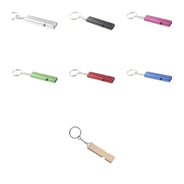 Two-Tone Aluminum Dual Frequency Safety Whistle