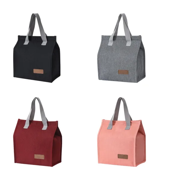 Thermal-Lined Oxford Cloth Insulated Lunch Satchel