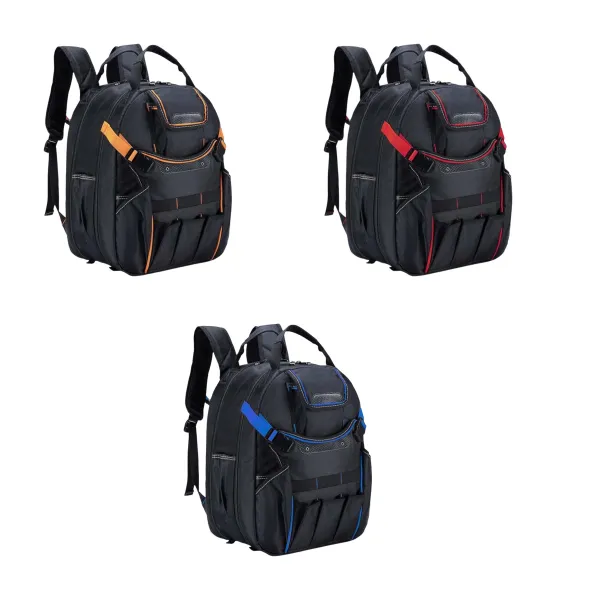 Jobsite-Organized Heavy Duty Oxford Tool Backpack