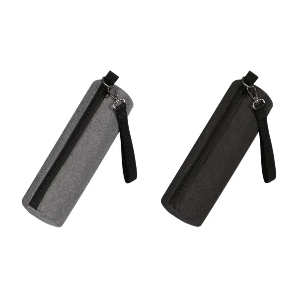 Wrist-Strap Cylindrical Insulated Beverage Cooler Sleeve