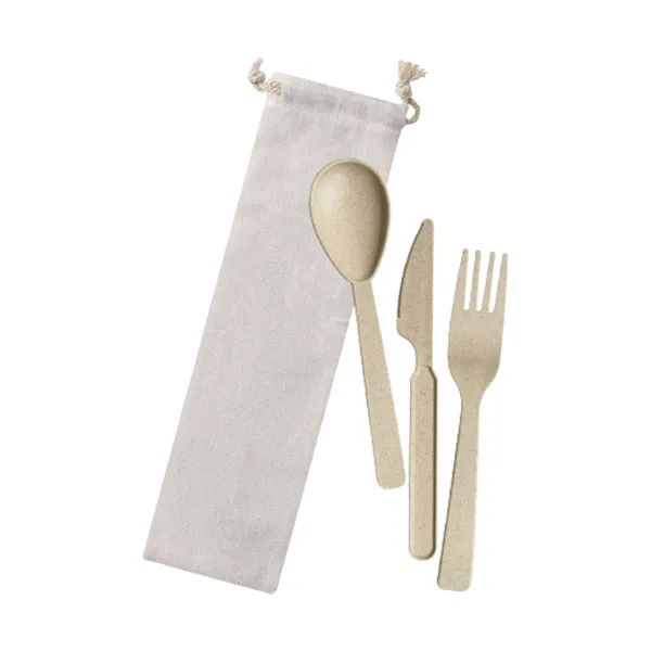 Nested-Holder Reusable Travel Cutlery Utensil Set