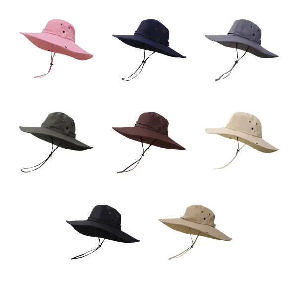 Vent-Hole Ventilated Denim Bucket Fisherman Hat