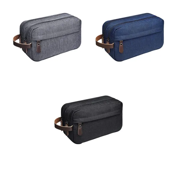 Two-Compartment Nylon Double Compartment Dopp Kit