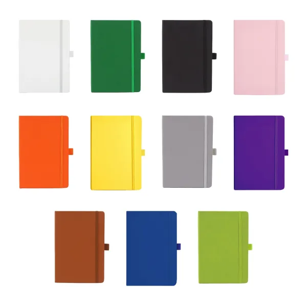 Elastic Strap Vegan PU Softcover Notebook