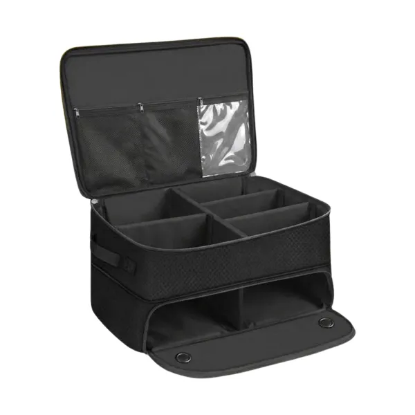 Shoe-Compartment Divided Golf Trunk Organizer Box