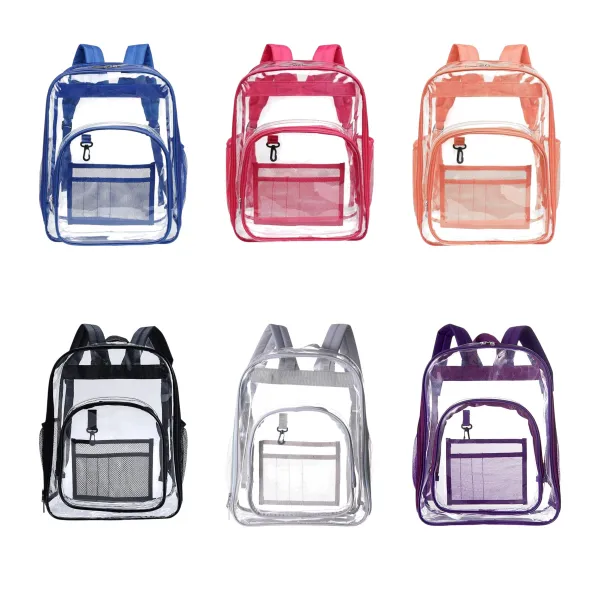 Multi Pocket Clear School Backpack