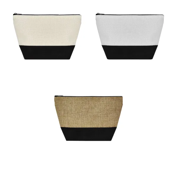 Cotton Linen Cosmetic Pouch