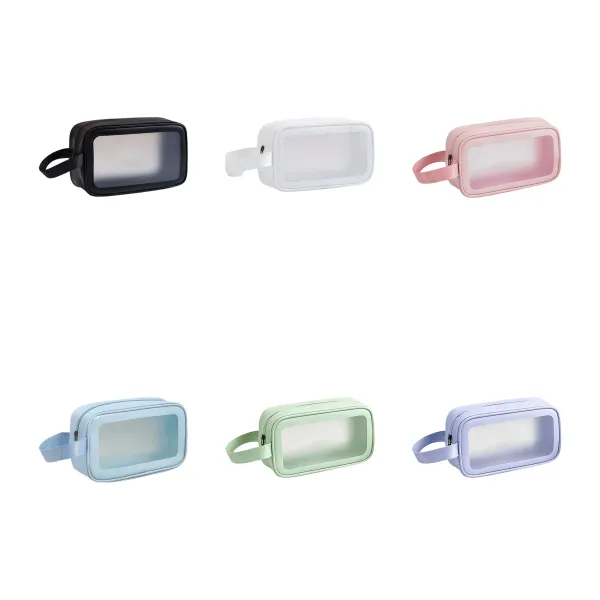 Frosted PU Travel Wash Pouch