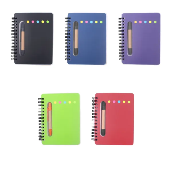 Portable Spiral Notebook With Pen Slot