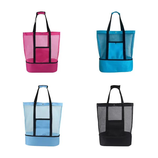 Mesh Beach Tote With Cooler Insert