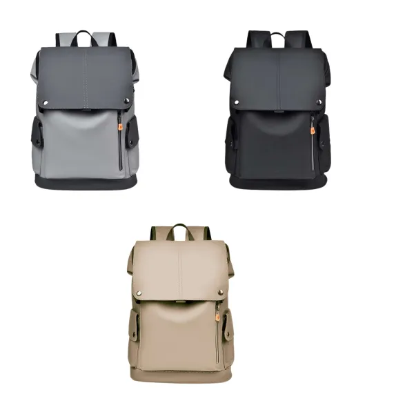 PU Leather Business Laptop Backpack