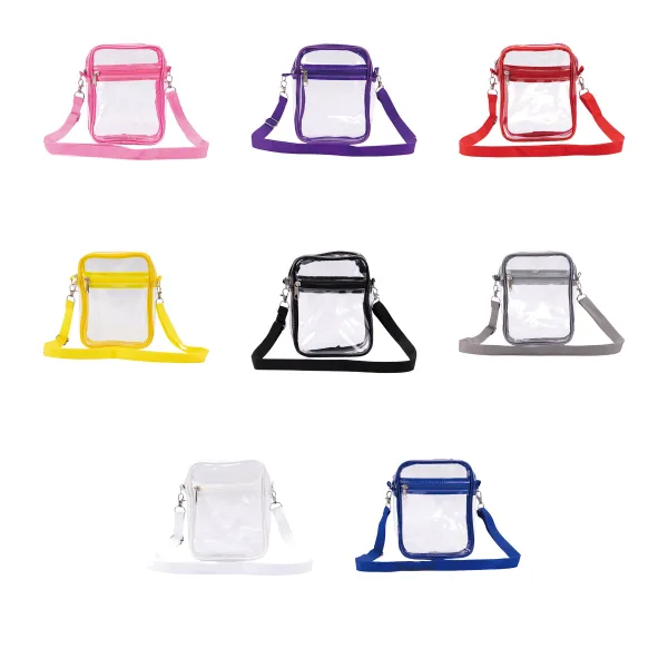 Clear PVC Crossbody Shoulder Pouch