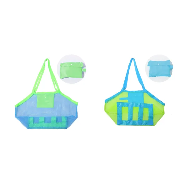 Foldable Mesh Beach Tote