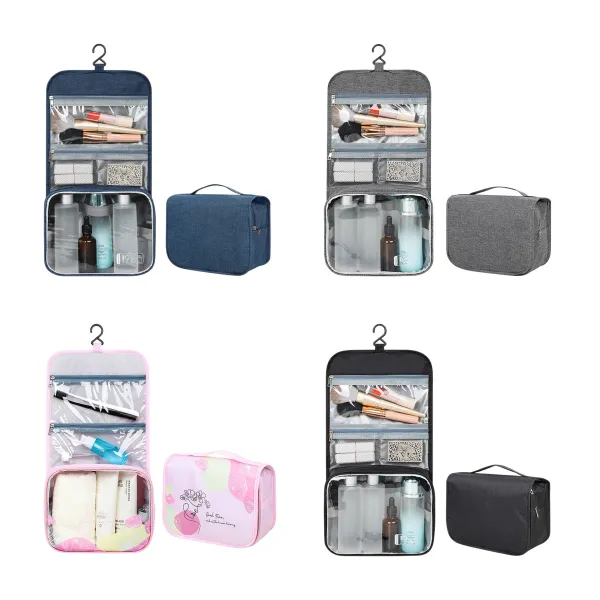 Compact Hanging Travel Wash Bag
