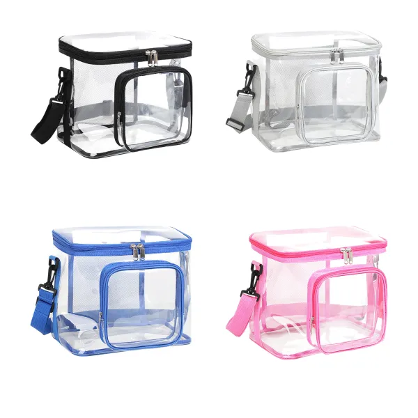 Clear PVC Lunch Shoulder Bag