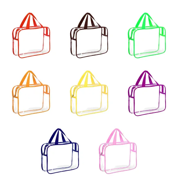 Color-Clear PVC Travel Pouch