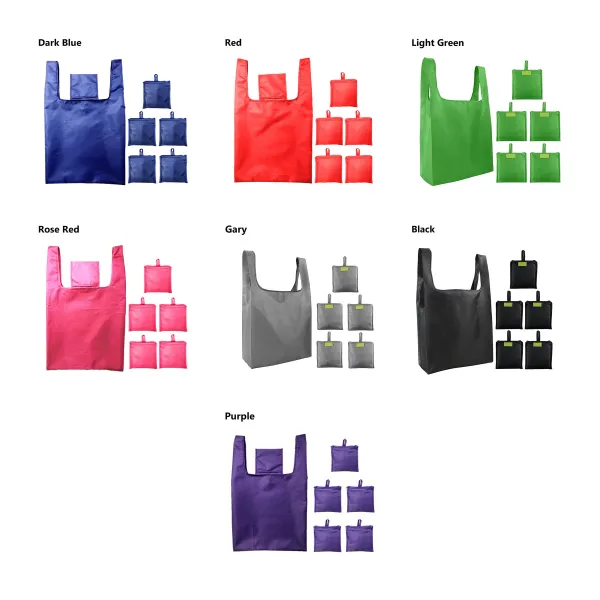 Foldable 190T Polyester Shopper Tote