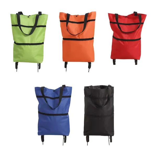 Foldable Wheeled Shopping Cart Tote