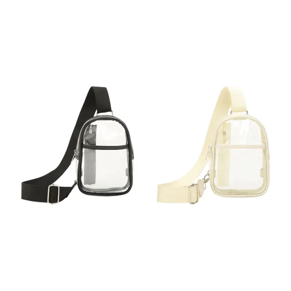 Trendy Clear PVC Shoulder Bag