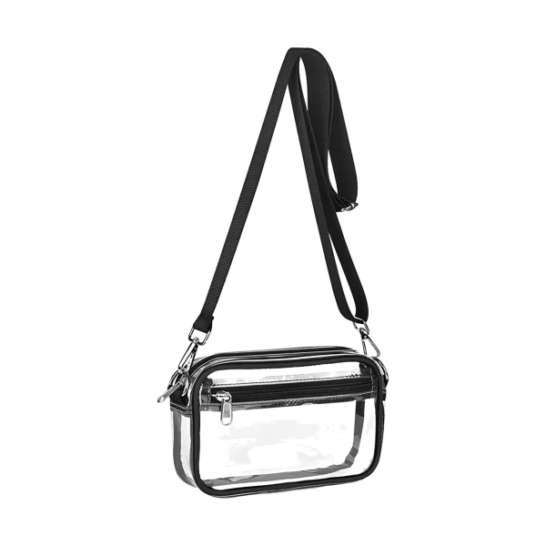 Clear PVC Convertible Crossbody Bag