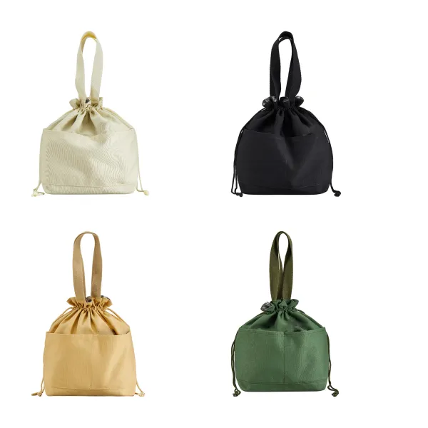 Drawstring Canvas Insulated Lunch Sack